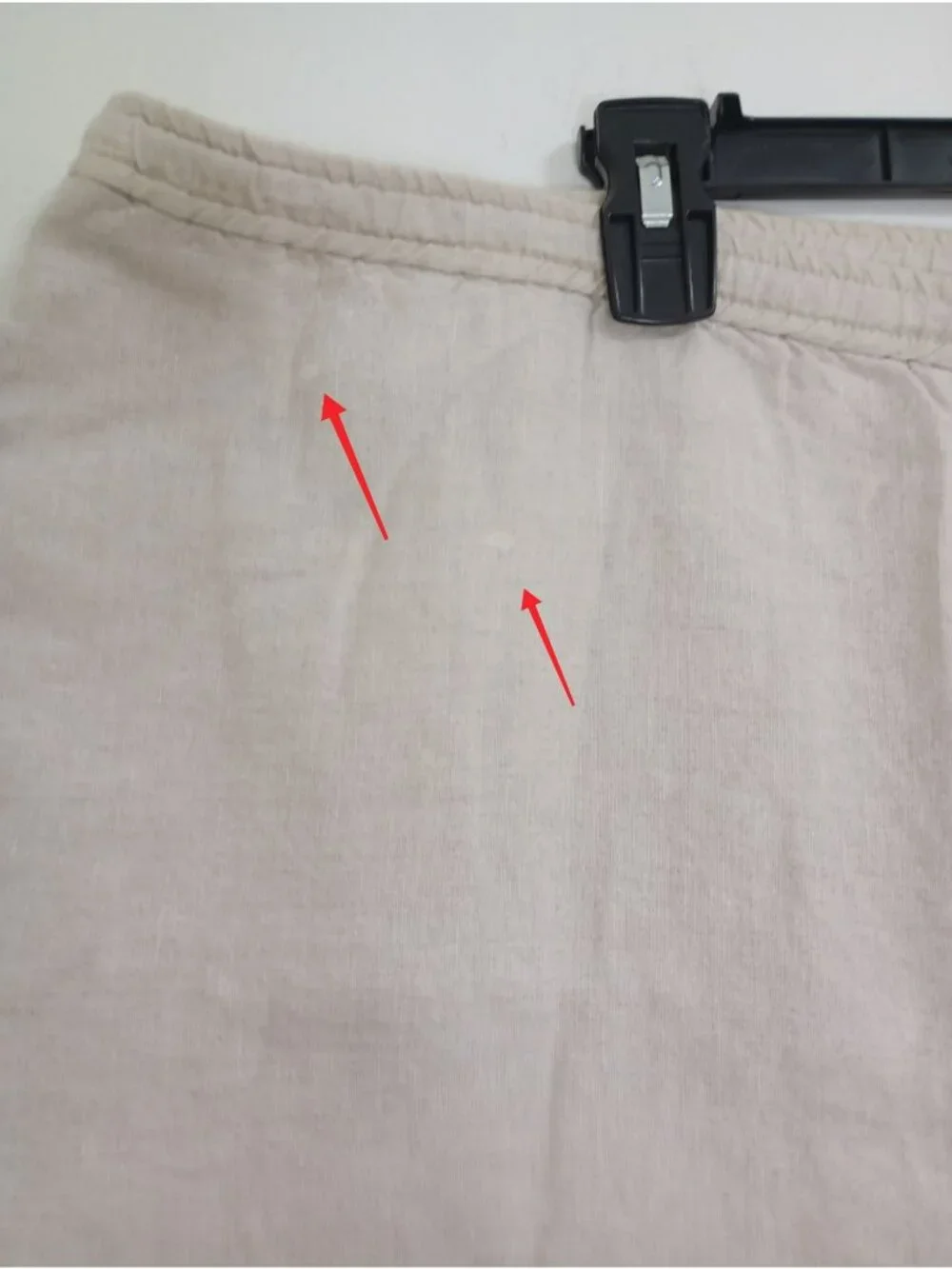 Style & Co Women’s 20W Beige 100% Linen Capri Pants Embroidered Hem